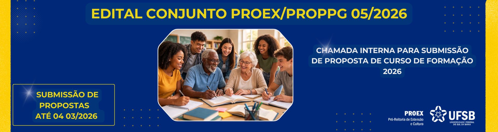  Edital Conjunto PROEX/PROPPG nº 05/2026