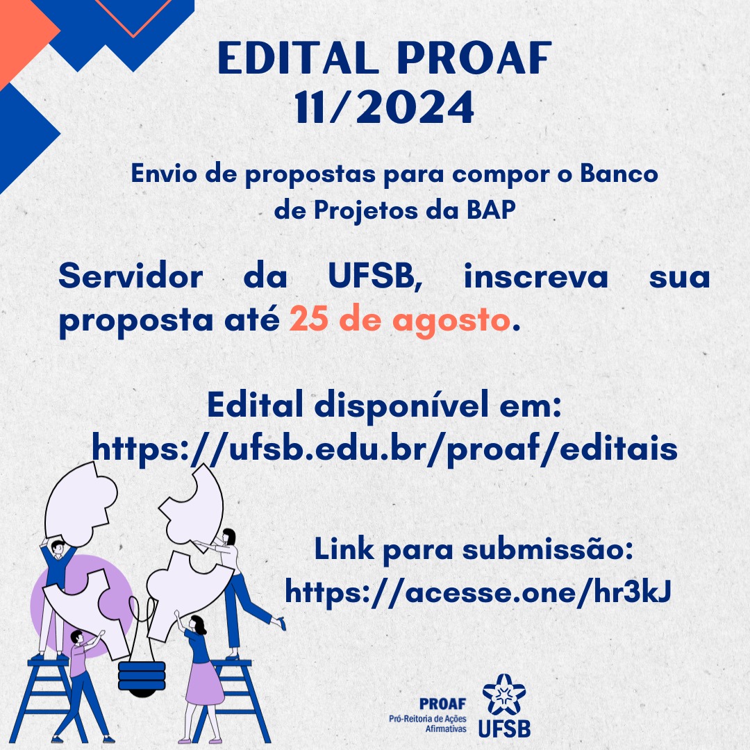 edital banco projetos BAP