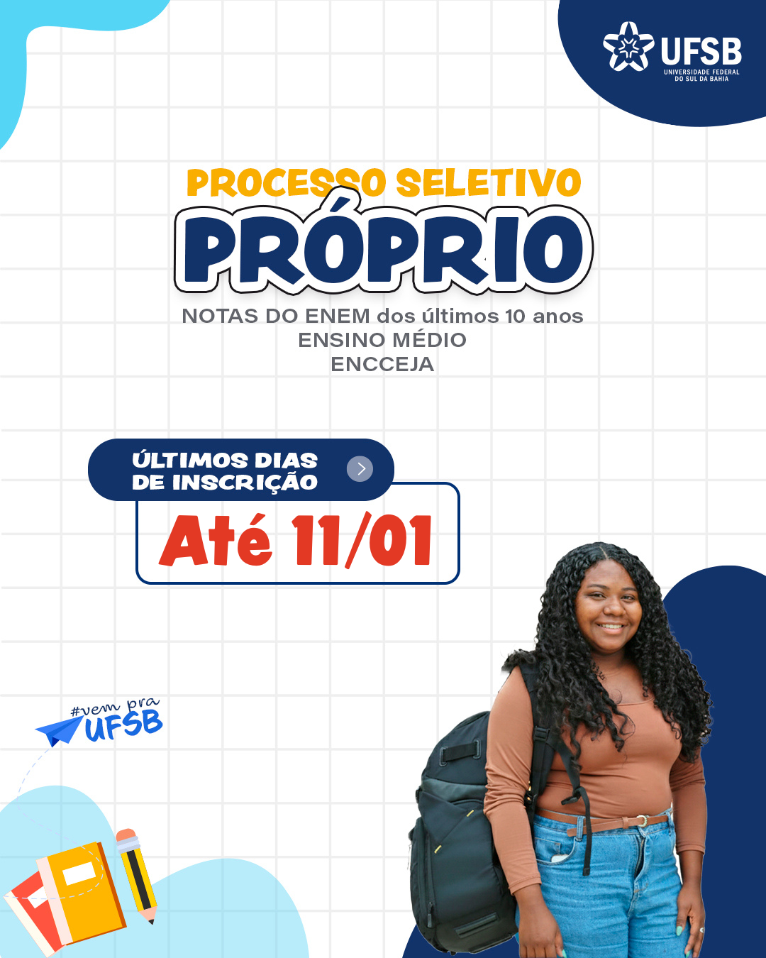 últimos dias de inscrição