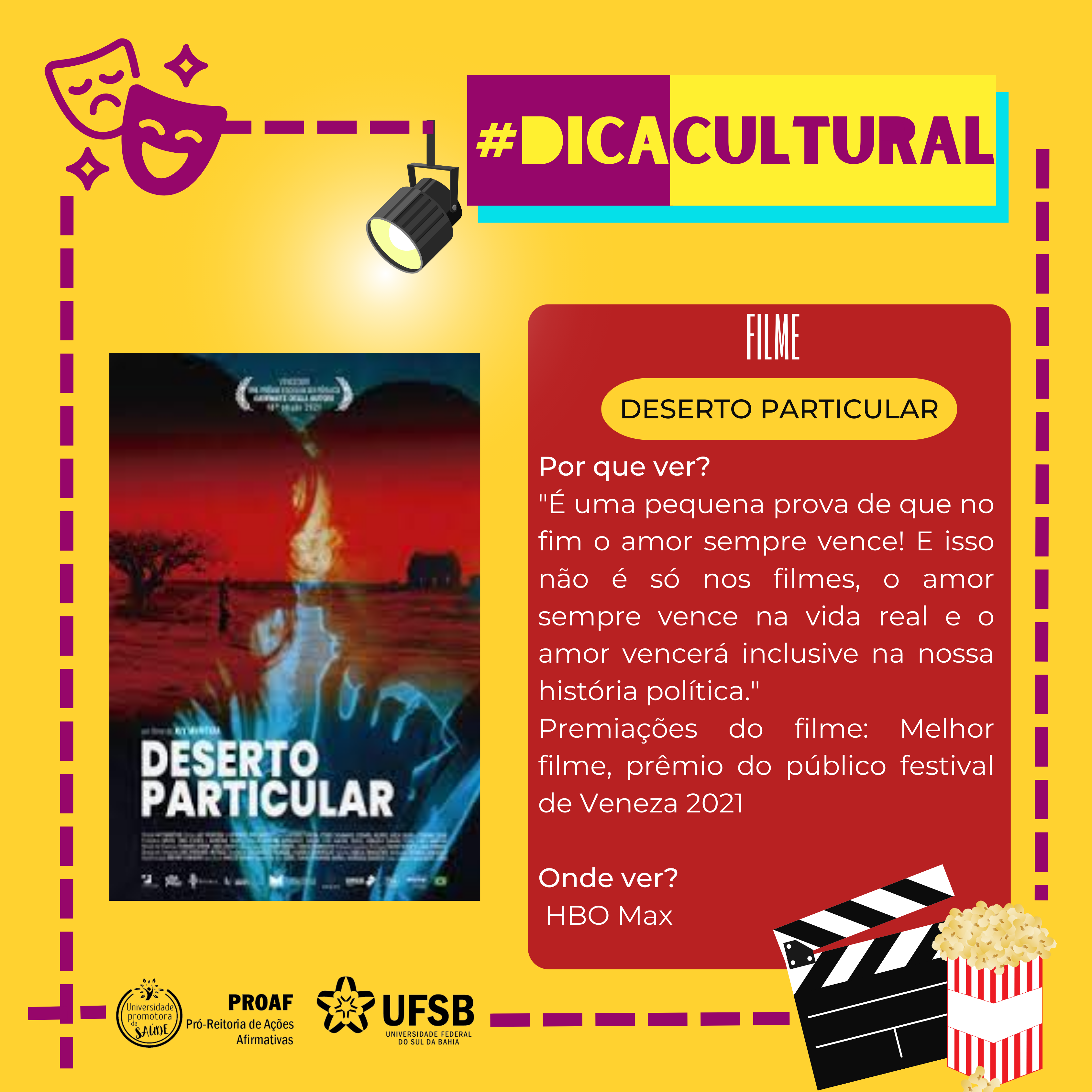 Dica Cultural: Filme Deserto Particular - PROAF