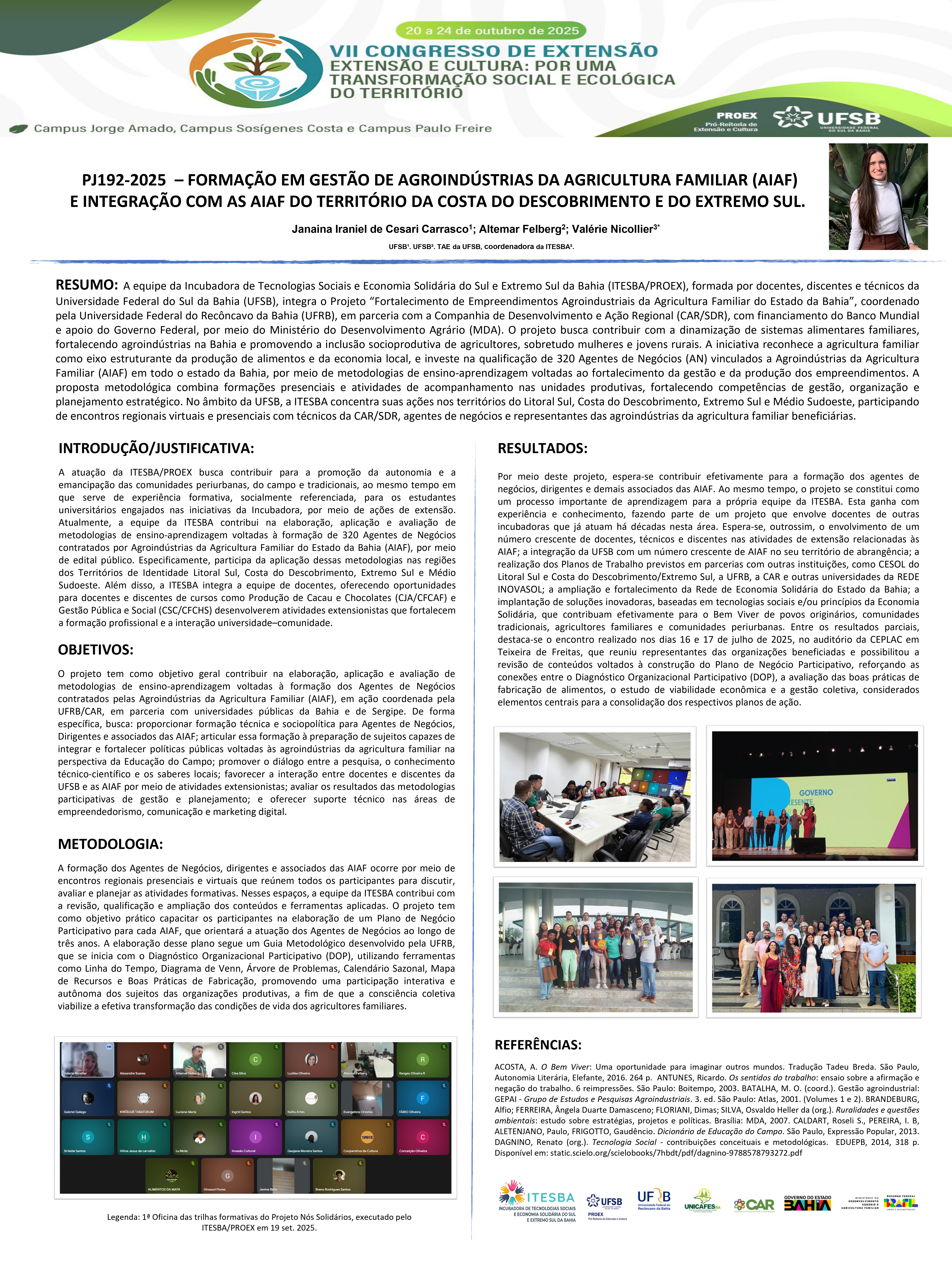 Banner Fortalecimento agroindustrias CONEX 2025 Janaina Carrasco page 0001