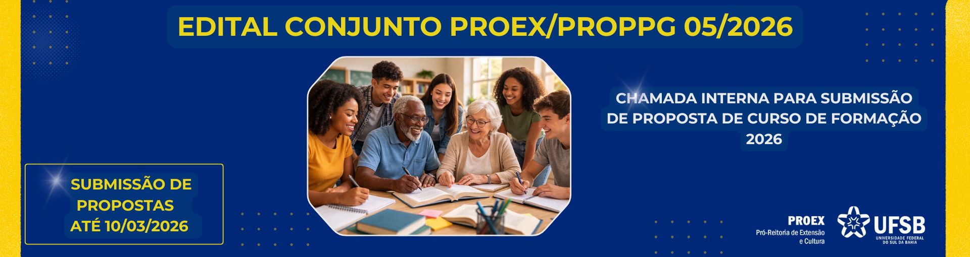  Edital Conjunto PROEX/PROPPG nº 05/2026 .