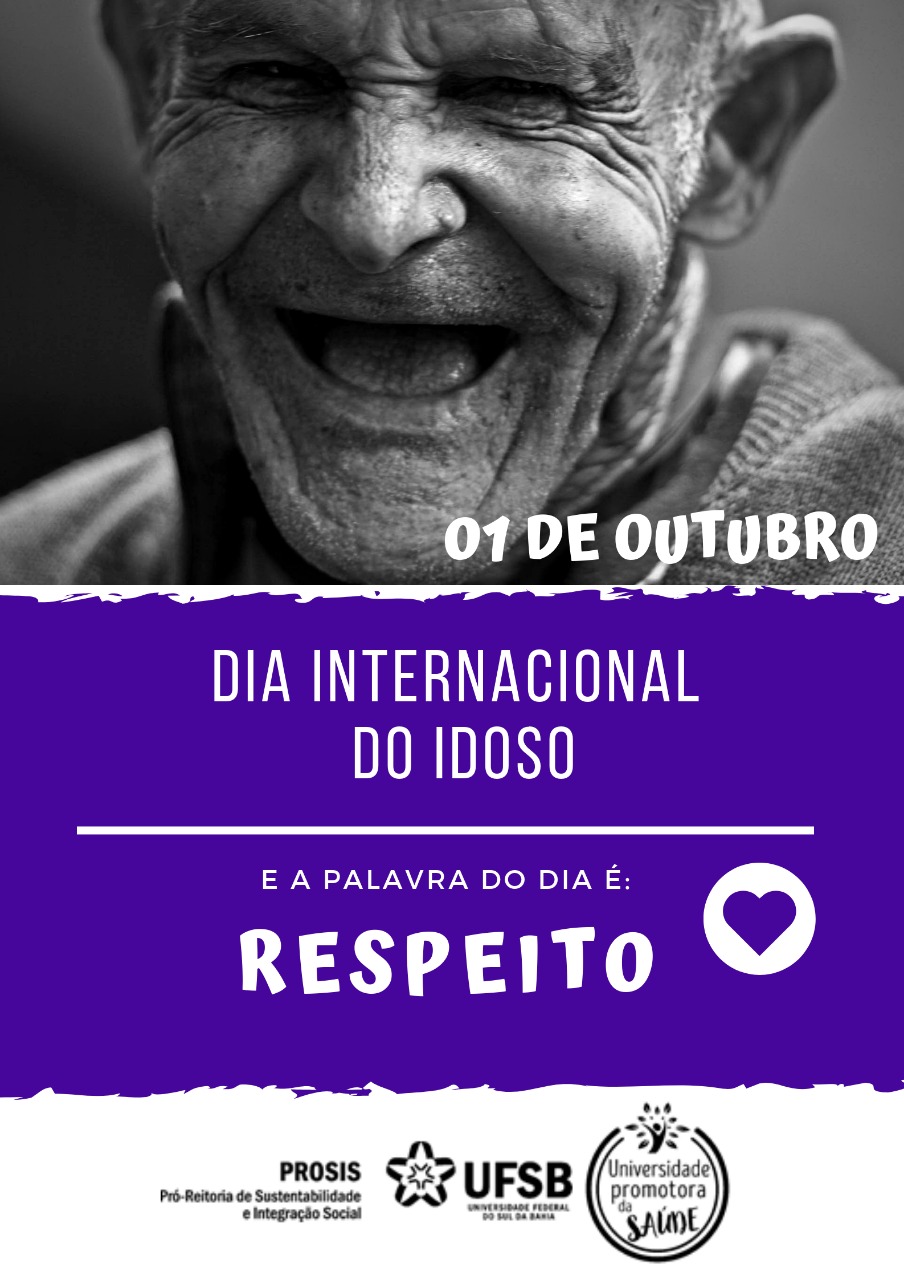 01 de outubro de 2019 Dia Internacional do Idoso